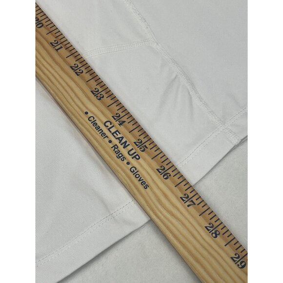 Terramar Hottotties Womens White Performance Top L Long‎ Sleeve with Thumb Hole - Picture 9 of 9